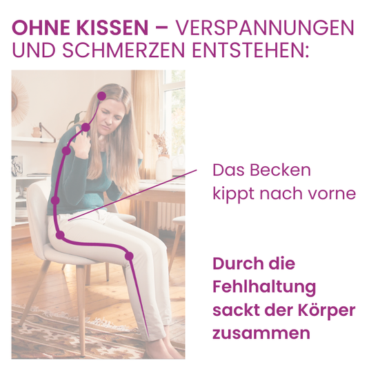 Ohne Kissen - Falsche Haltung