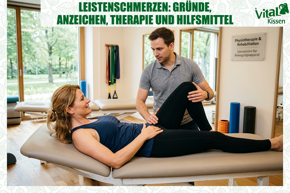 Leistenschmerzen: Gründe, Anzeichen, Therapie und Hilfsmittel