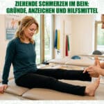 Ziehende Schmerzen im Bein: Gründe, Anzeichen und Hilfsmittel