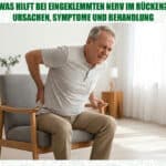 Was hilft bei eingeklemmten Nerv im Rücken? Ursachen, Symptome und Behandlung