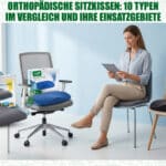 Orthopädische Sitzkissen: 10 Typen im Vergleich und ihre Einsatzgebiete